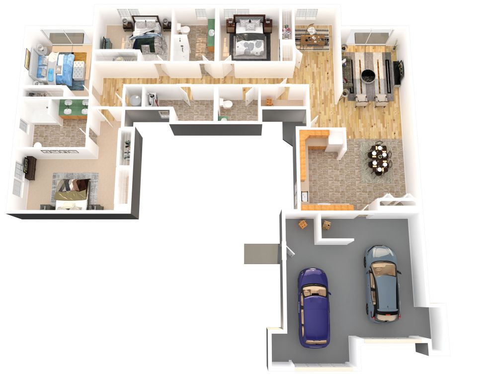 4 Bedroom 2.5 Bath (Conversion)
